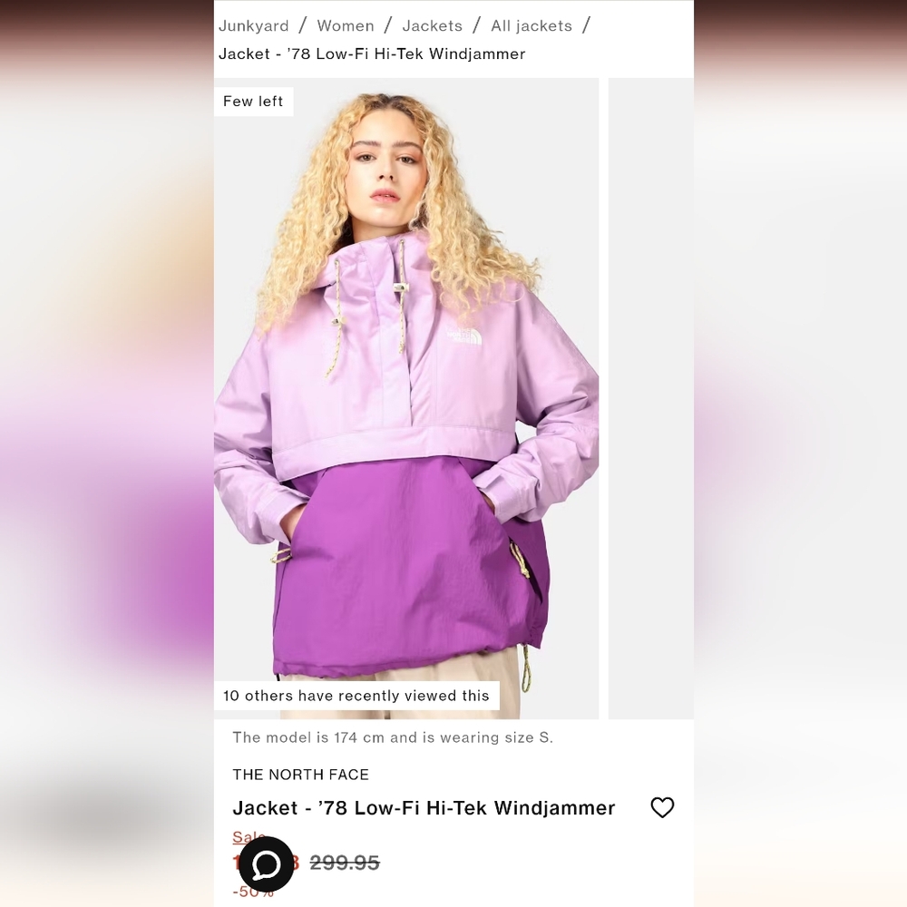 The North Face hi low 78 jacket